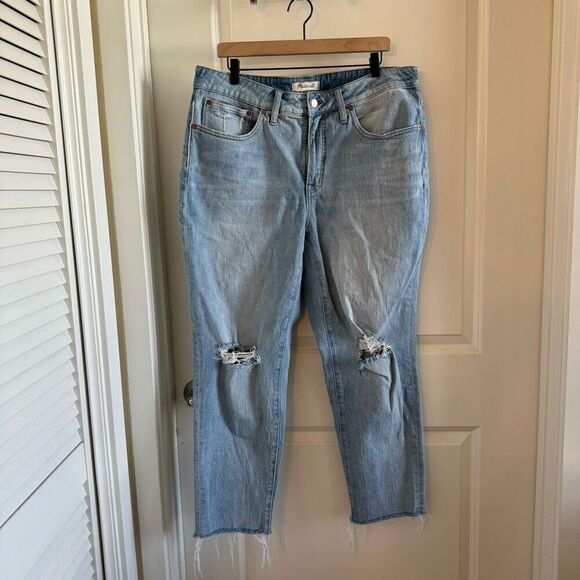 Madewell High Rise Slim Boyjean in Prentice Wash - Picture 5 of 12